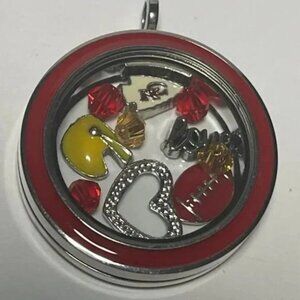 Kansas City Chiefs NFL Memory Charm Locket w/ 22 IN chain NEW